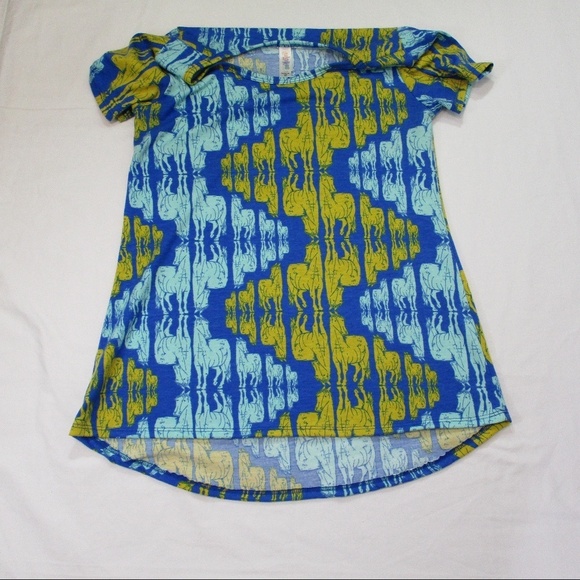 LULAROE  Horse Print Top Size XS - Picture 6 of 8
